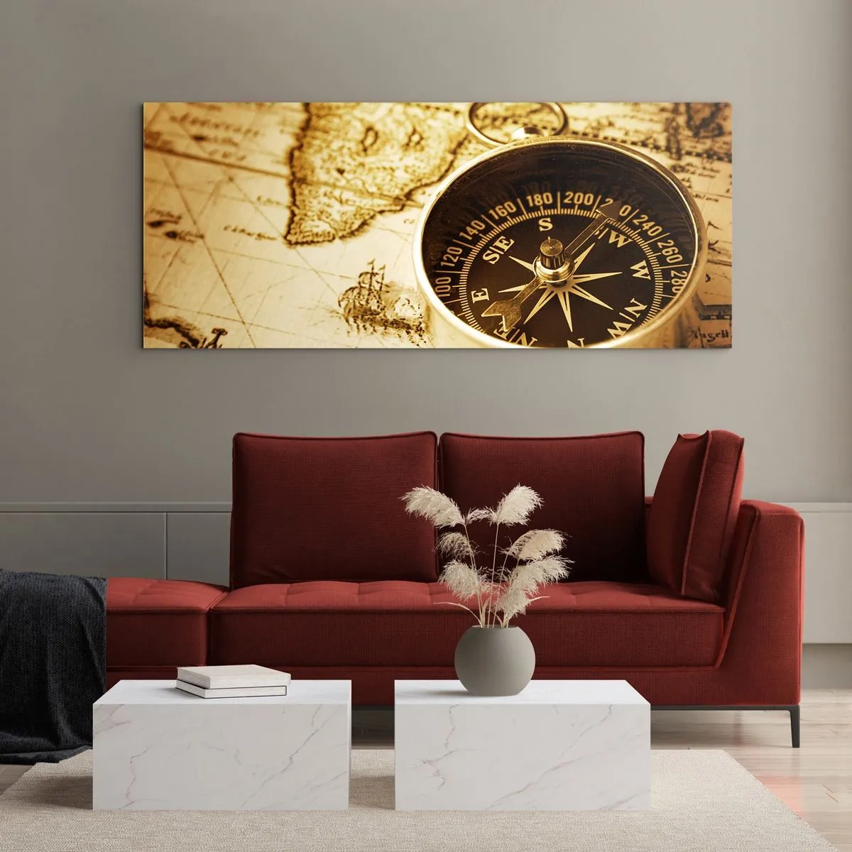 Obraz na skle - Na východ alebo na západ? - 100x40 cm