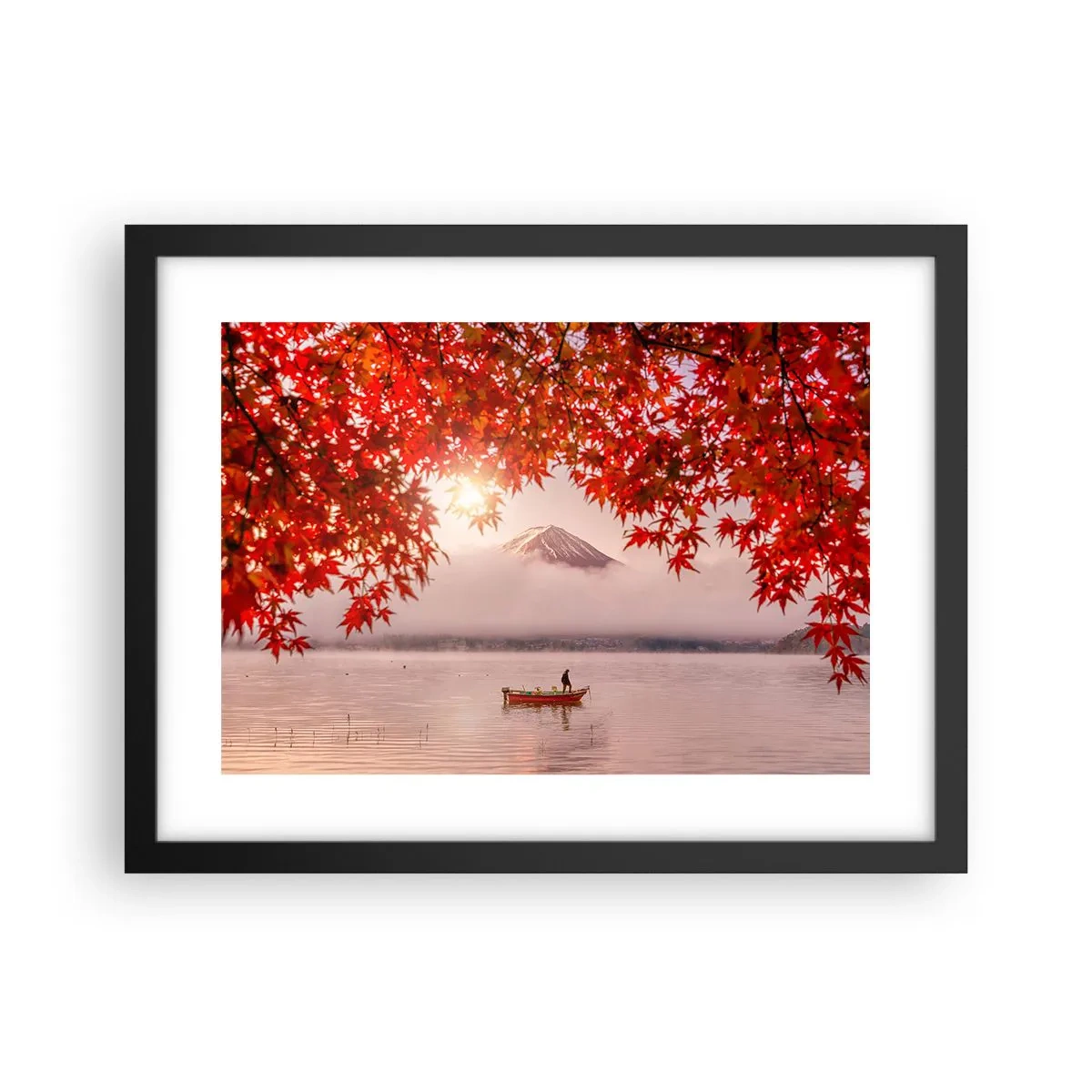 Plagát v čiernom ráme - V japonskom štýle - 40x30 cm
