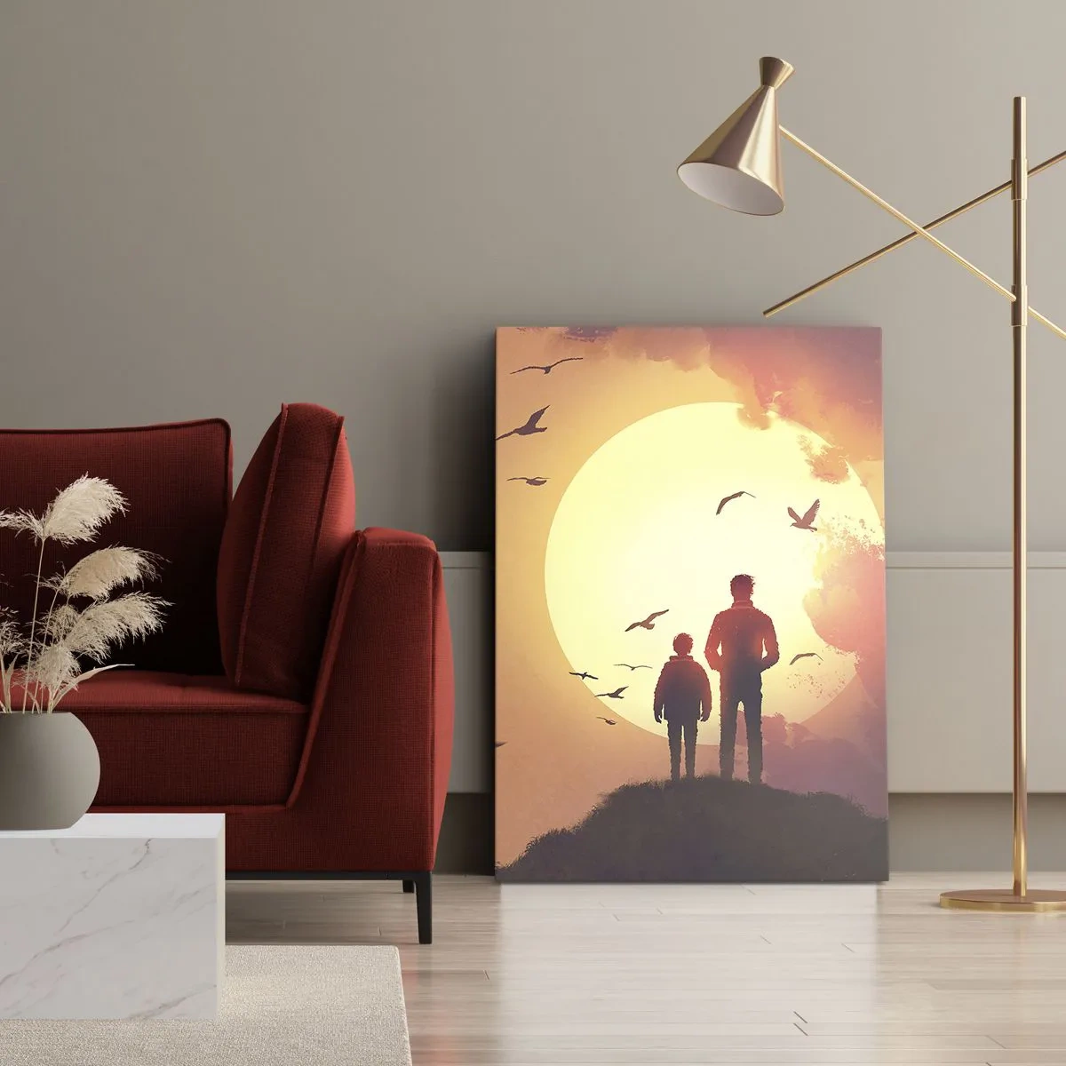 Obraz na plátne - So slnkom tvári v tvár - 50x70 cm