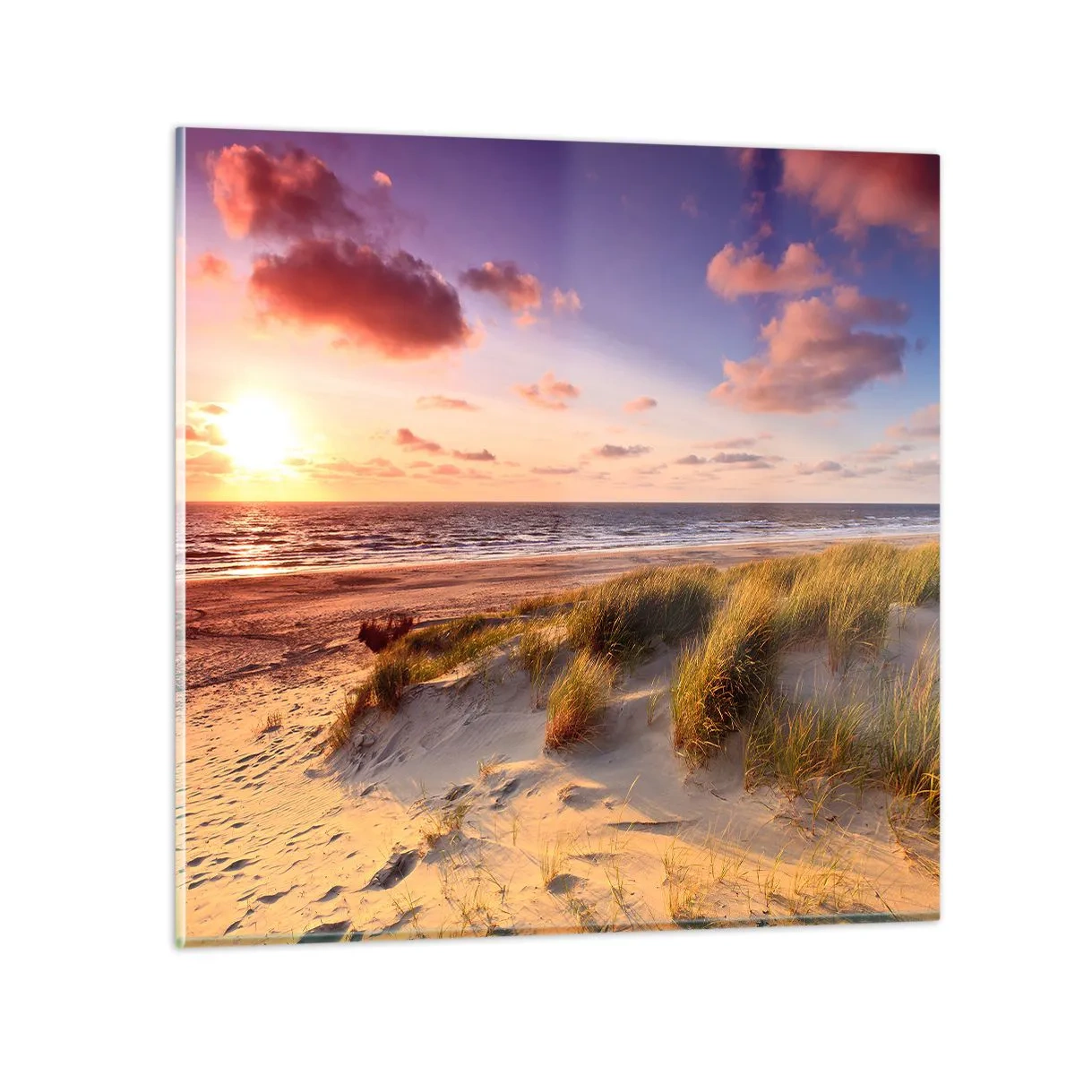 Obraz na skle - Už letom vonia vzduch - 70x70 cm