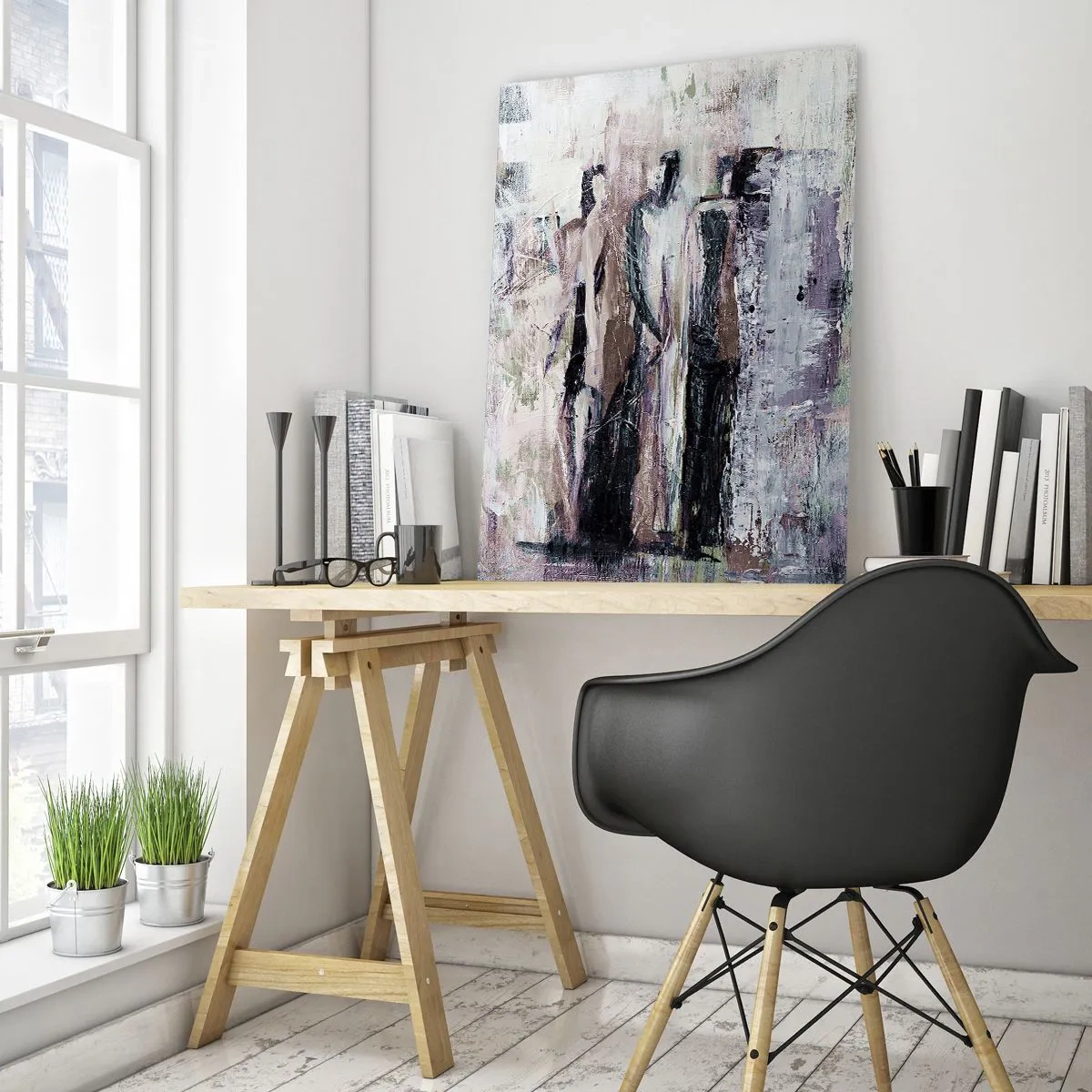 Obraz na skle - Tajomná trojica - 70x100 cm