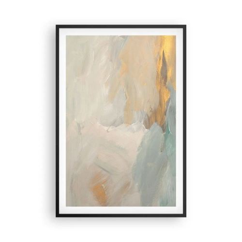 Plagát v čiernom ráme - Abstrakcia – krajina nehy - 61x91 cm