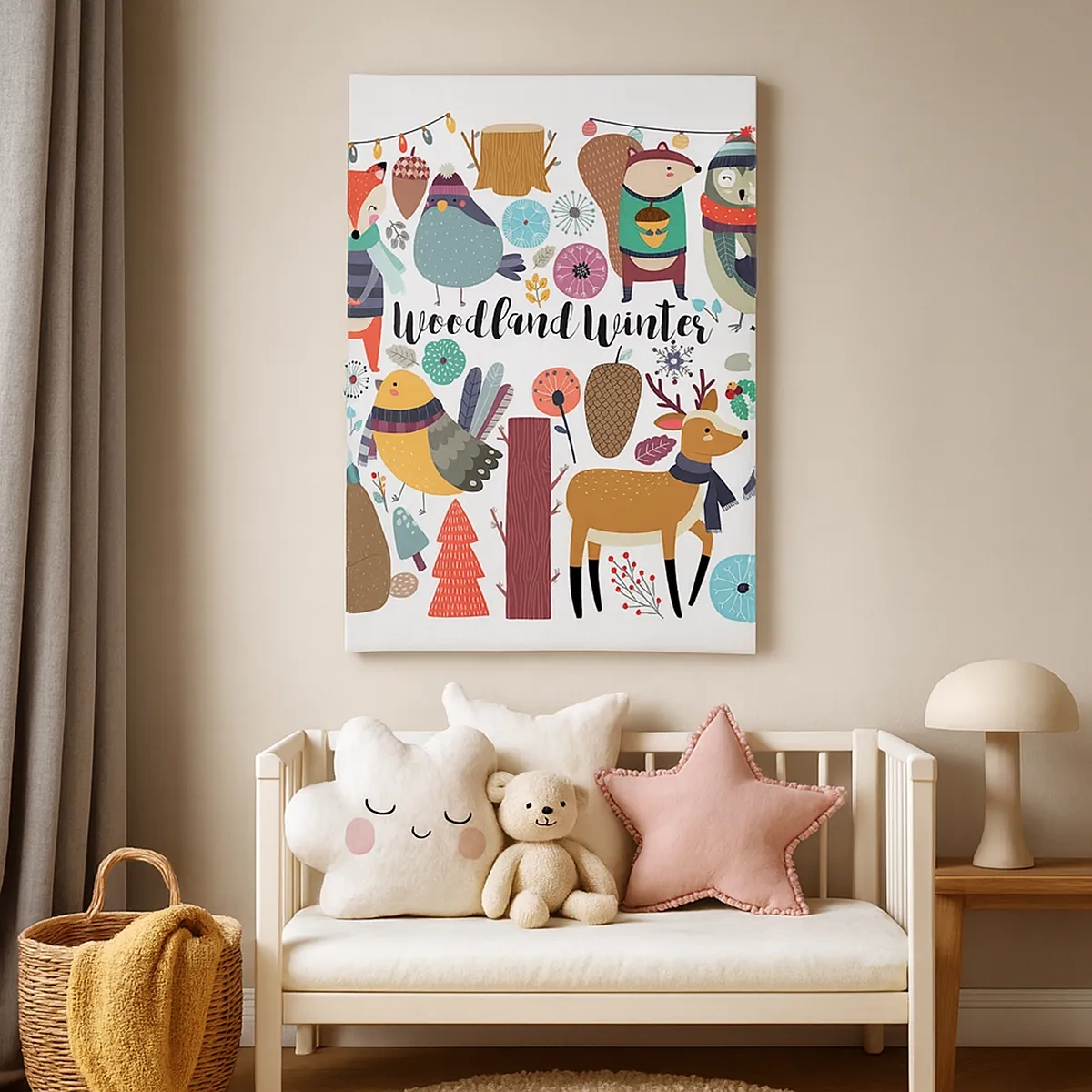 Obraz na plátne - Rozprávkové sviatky v lese - 50x70 cm