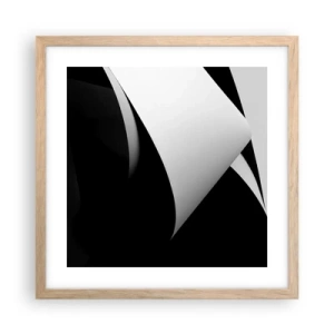 Plagát v ráme zo svetlého duba - Svetlo z hlbín tieňa - 40x40 cm