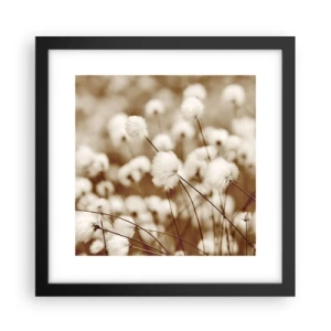 Plagát v čiernom ráme - Chlpatý lán - 30x30 cm