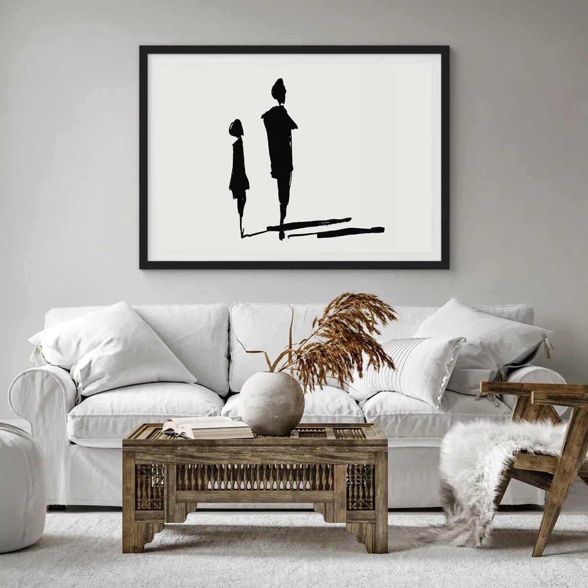 Plagát v čiernom ráme - Určite spolu? - 70x50 cm