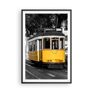 Plagát v čiernom ráme - Fado v pozadí - 61x91 cm