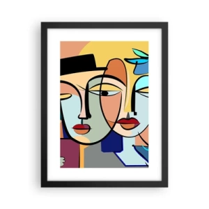 Plagát v čiernom ráme - Picassovo randez vous - 30x40 cm