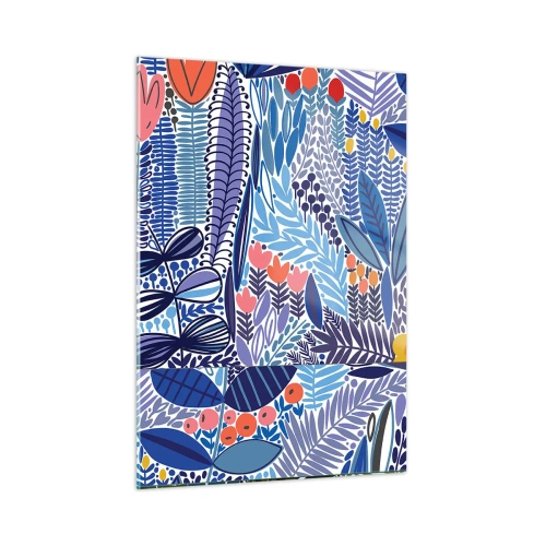Obraz na skle - Havajská záhrada - 50x70 cm