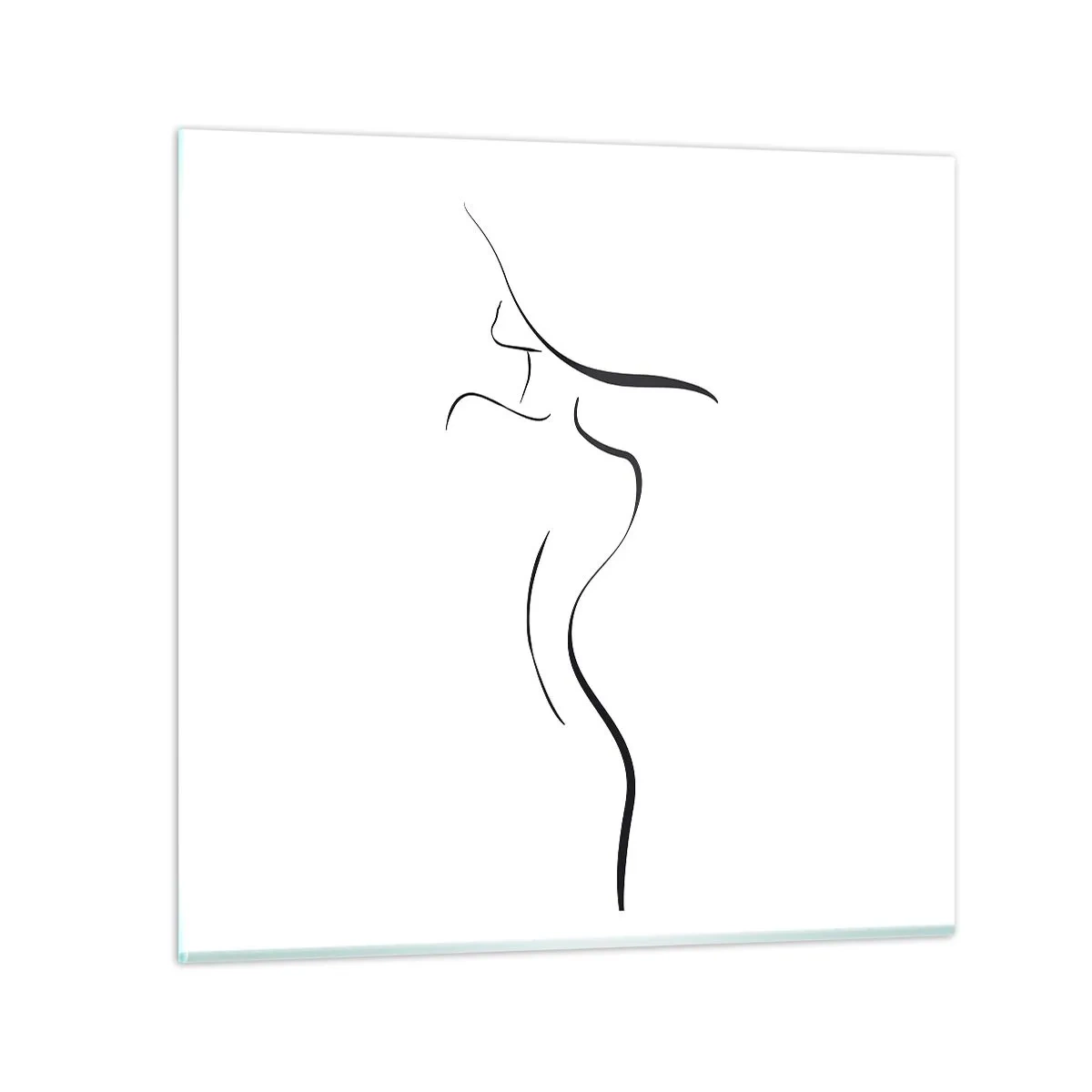 Obraz na skle - Nepolapiteľná ako vlna - 60x60 cm
