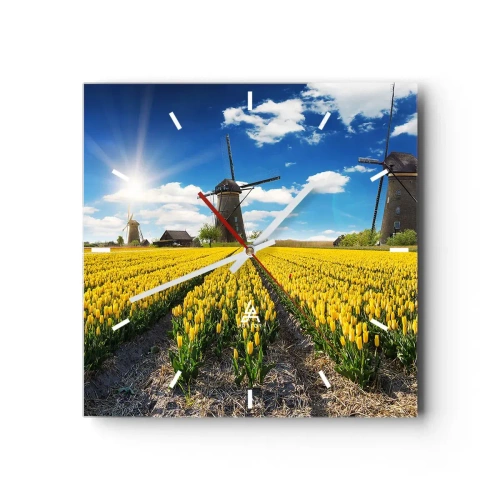 Nástenné hodiny - Viac holandský nemôže byť - 30x30 cm