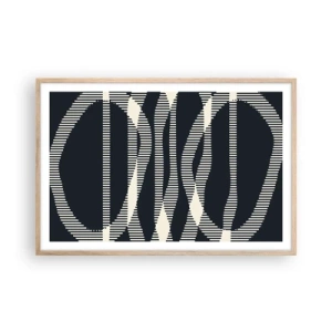 Plagát v ráme zo svetlého duba - Pokus o prelomenie temnoty - 91x61 cm