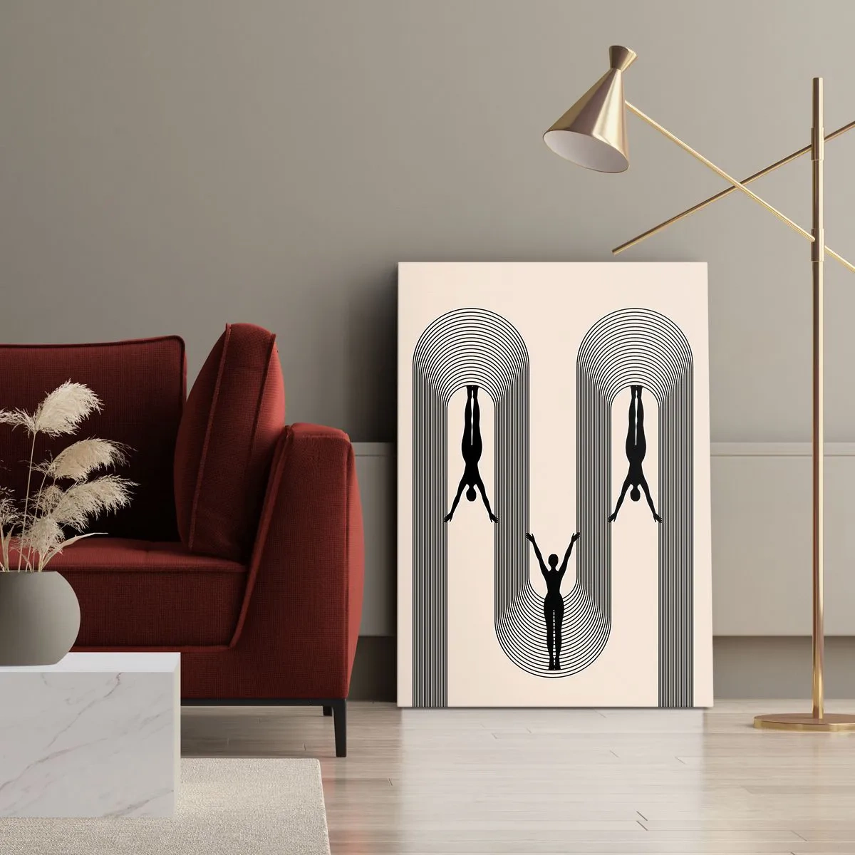 Obraz na plátne - Hore nohami - 50x70 cm