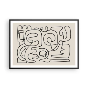 Plagát v čiernom ráme - Podľa stopy - 100x70 cm