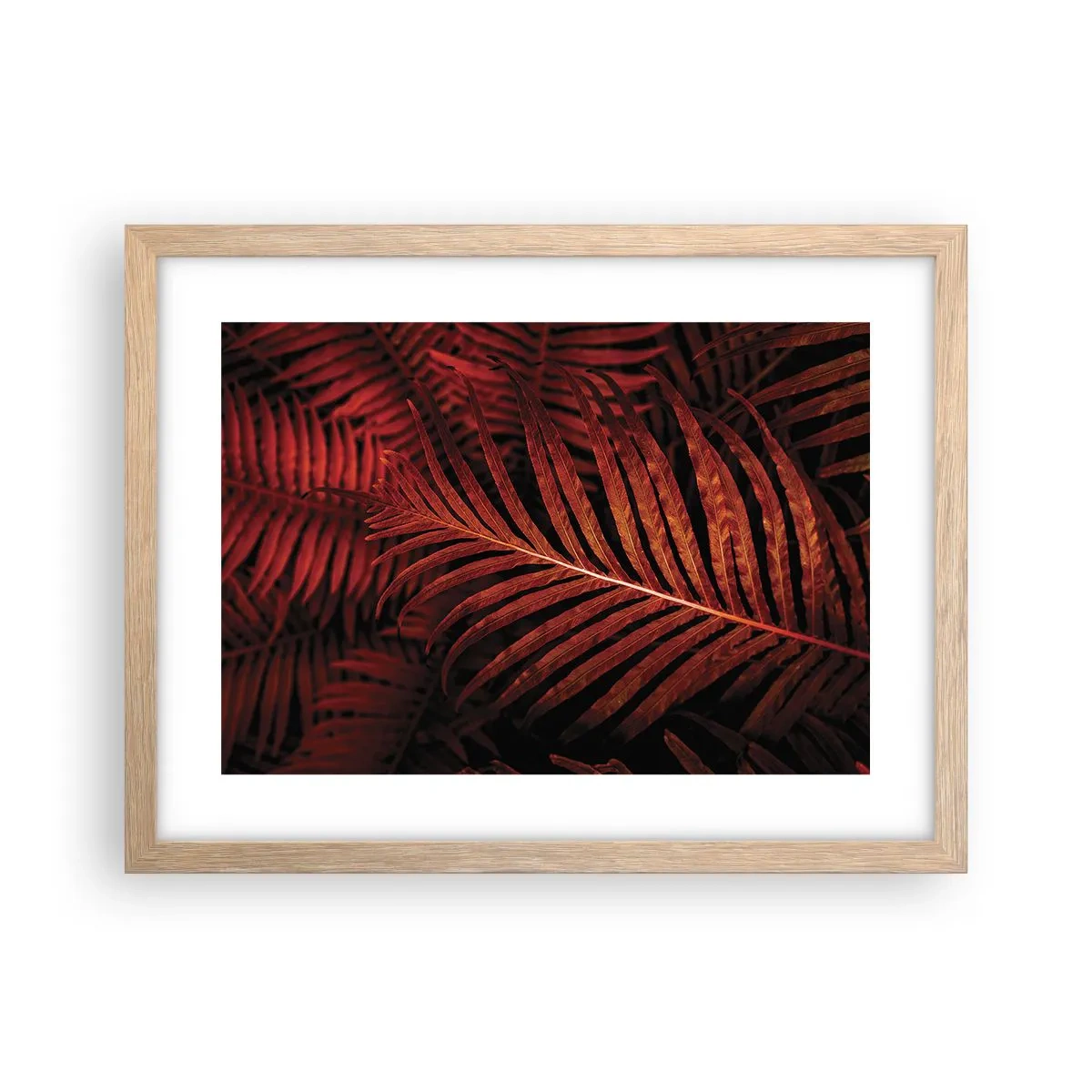 Plagát v ráme zo svetlého duba - Žiar života - 40x30 cm