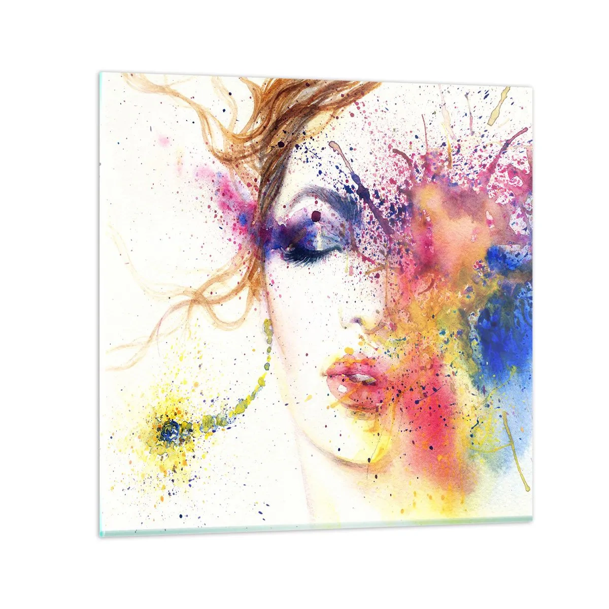 Obraz na skle - Dúhové závraty - 50x50 cm