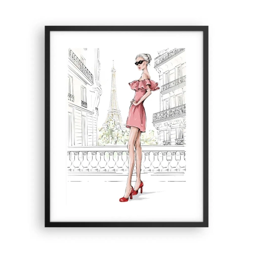 Plagát v čiernom ráme - Umenie módy - 40x50 cm