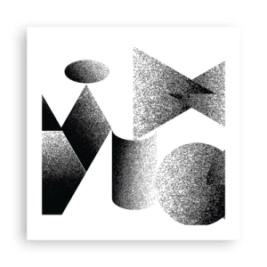 Plagát - Uhly a ovály - 50x50 cm