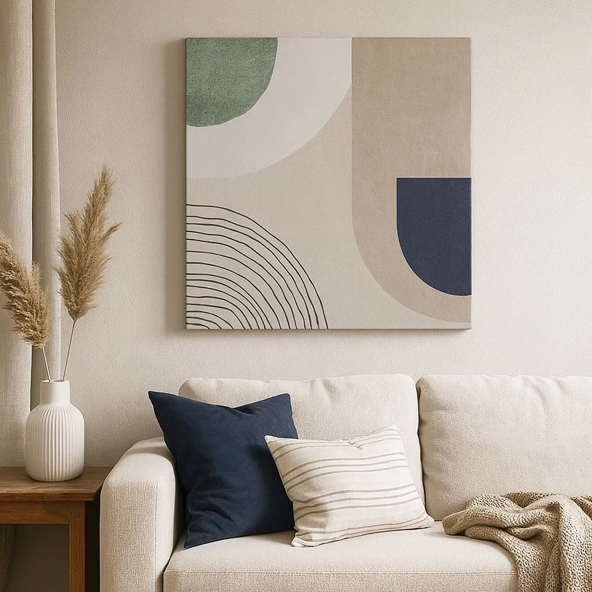 Obraz na plátne - Nežnosť oválu - 30x30 cm