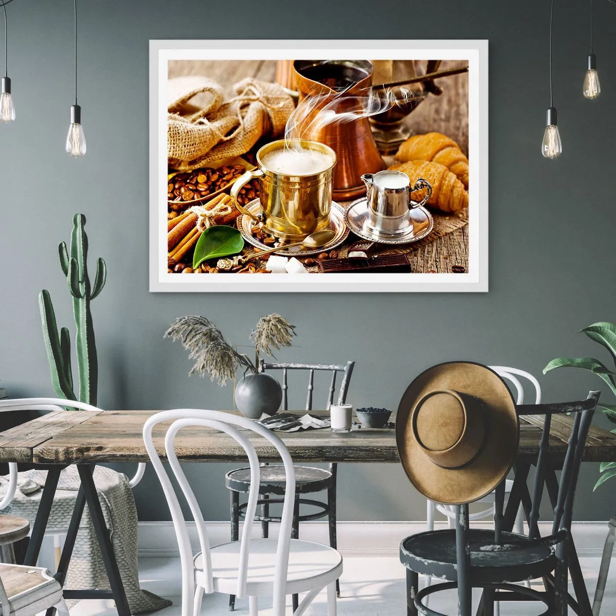 Plagát v bielom ráme - Pekný deň prajem! - 70x50 cm