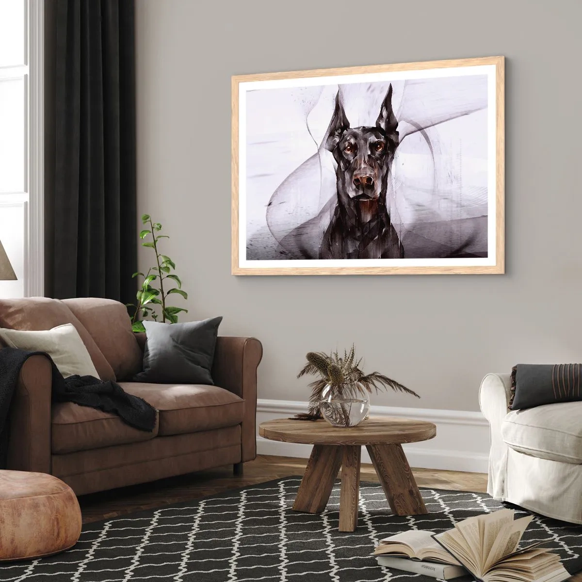 Plagát v ráme zo svetlého duba - Z urodzeného rodu - 40x30 cm