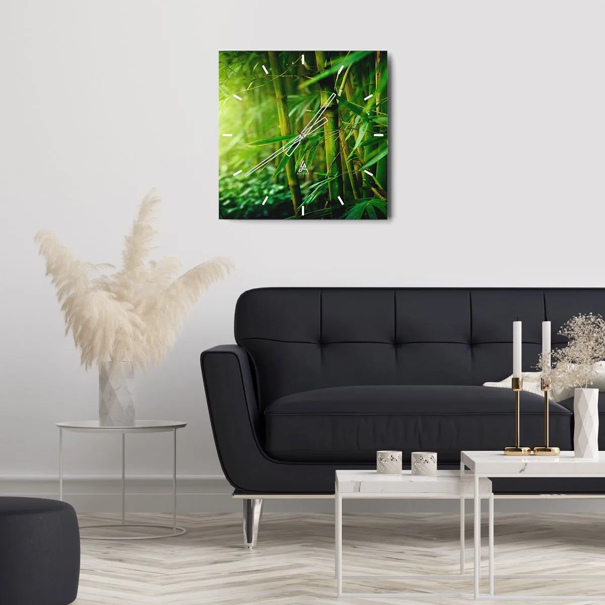 Nástenné hodiny - Poznať samotnú zeleň - 30x30 cm