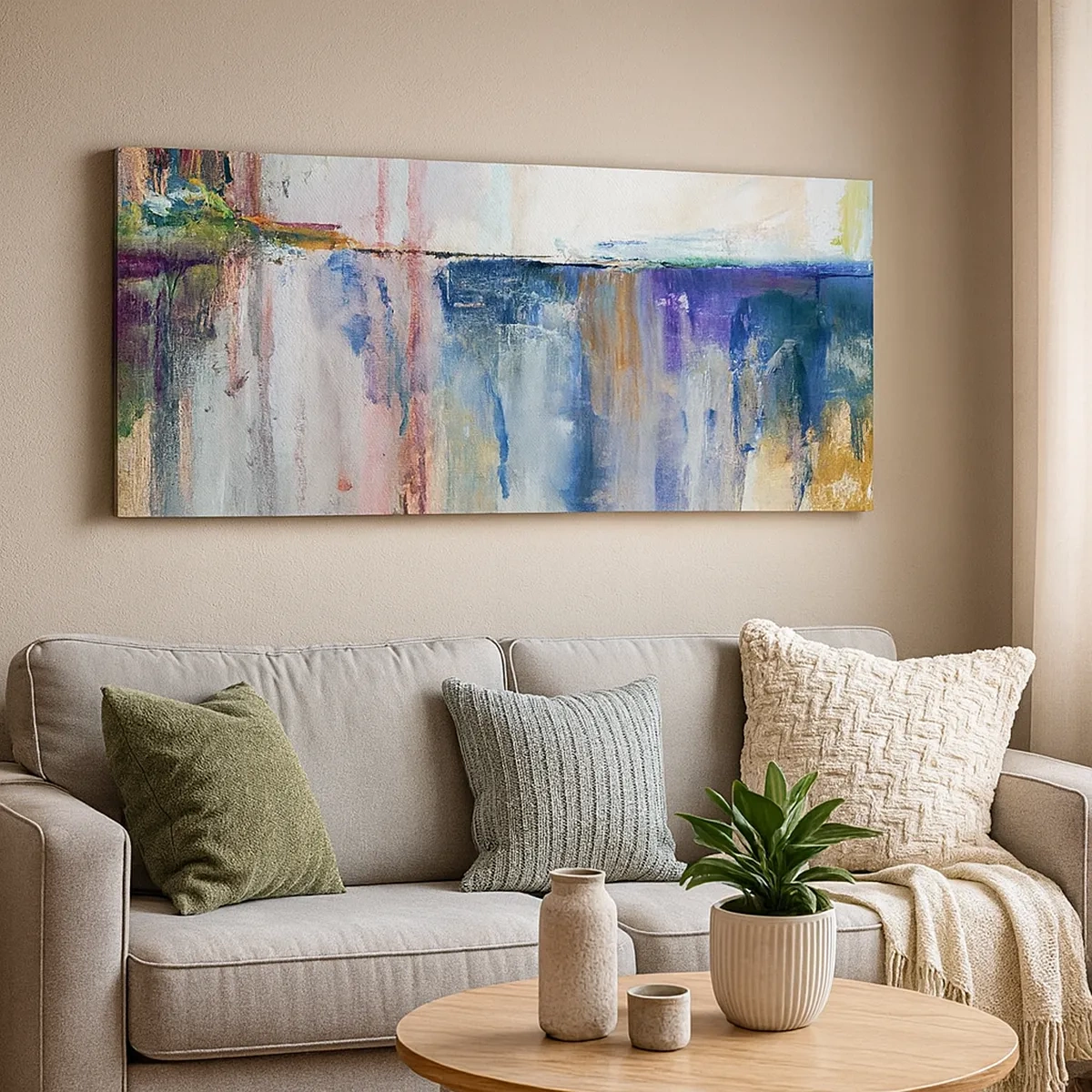 Obraz na plátne - Farebné dojmy a asociácie - 30x30 cm