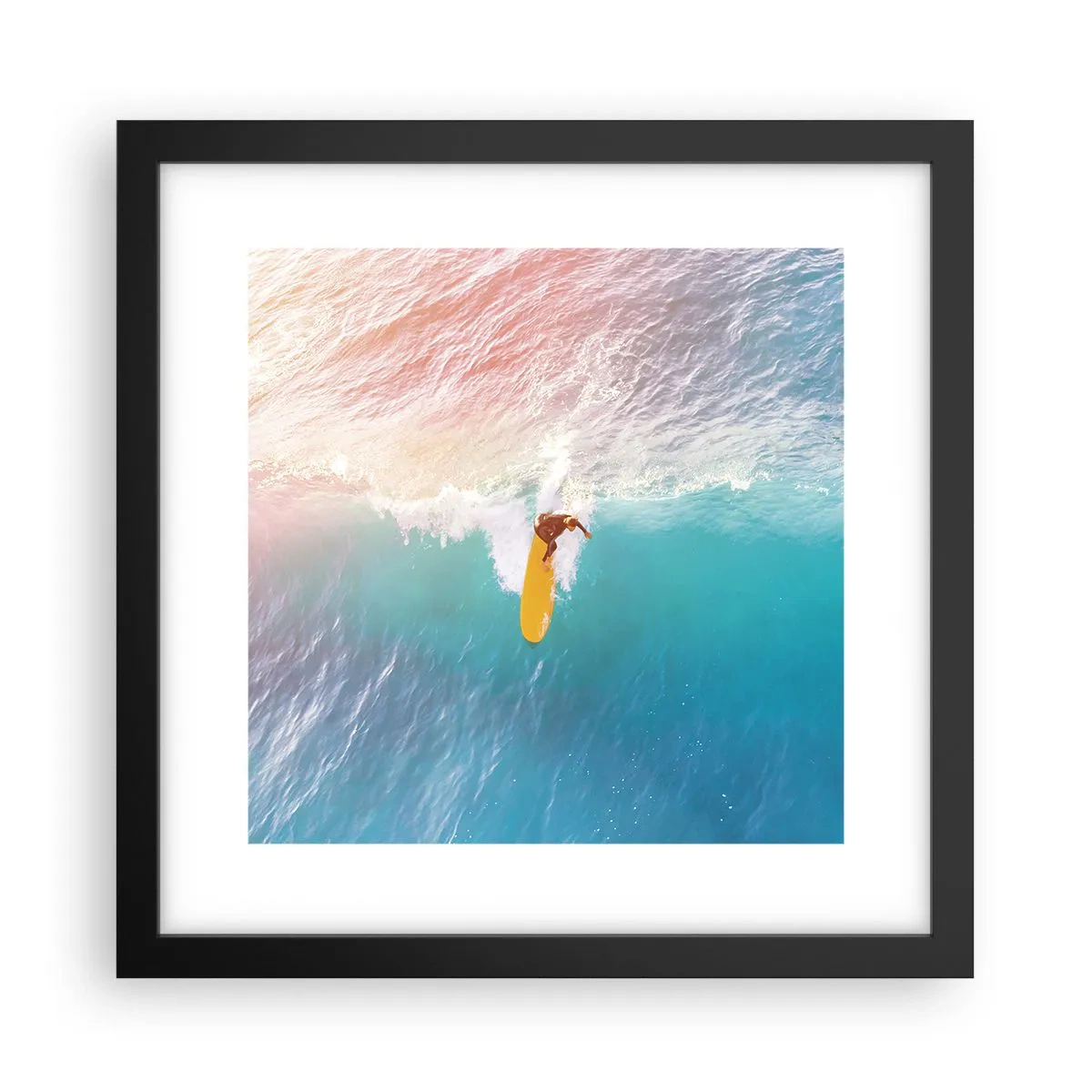 Plagát v čiernom ráme - Oceanický jazdec - 30x30 cm