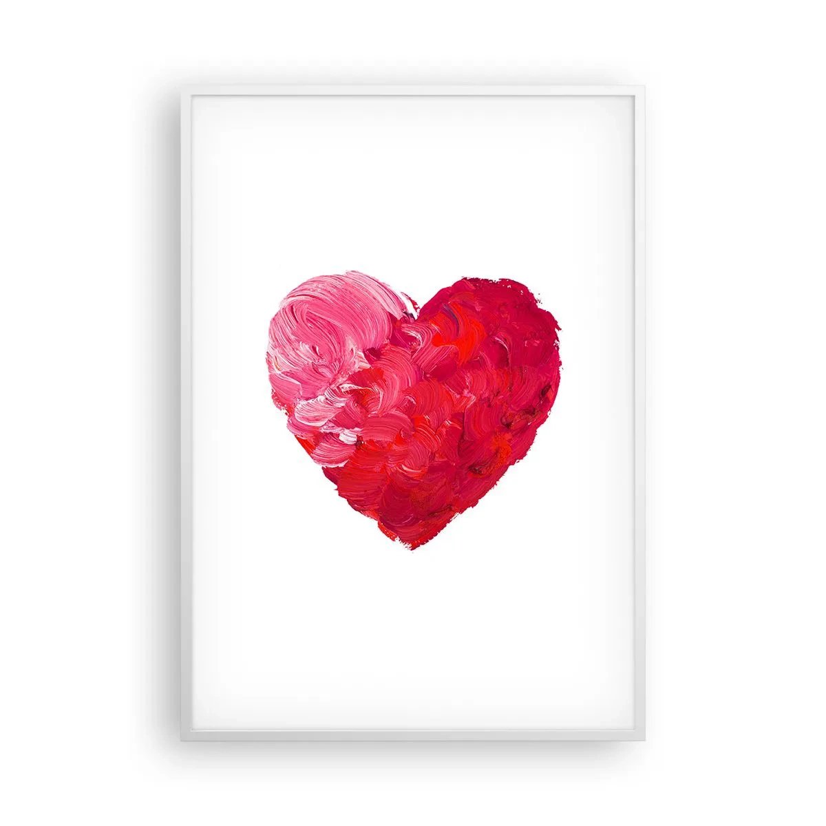 Plagát v bielom ráme - All you need is love - 70x100 cm