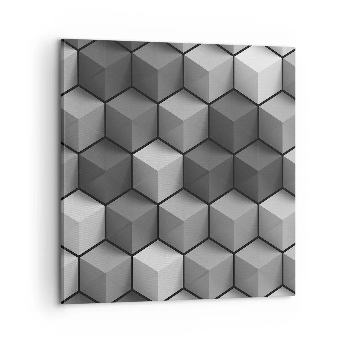 Obraz na plátne - Kubistické puzzle - 60x60 cm