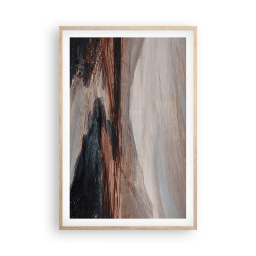 Plagát v ráme zo svetlého duba -  Pokojné údolie - 61x91 cm