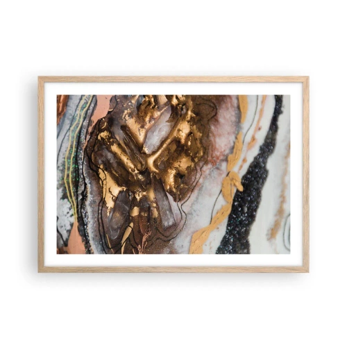 Plagát v ráme zo svetlého duba - Prvok krajiny - 70x50 cm