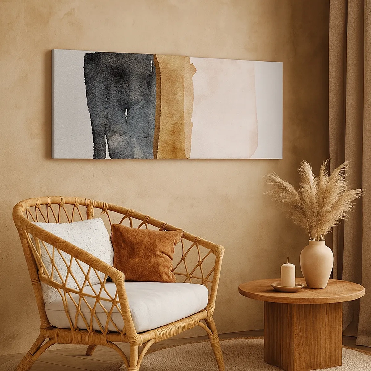 Obraz na plátne - Kompozícia zemitých farieb - 30x30 cm