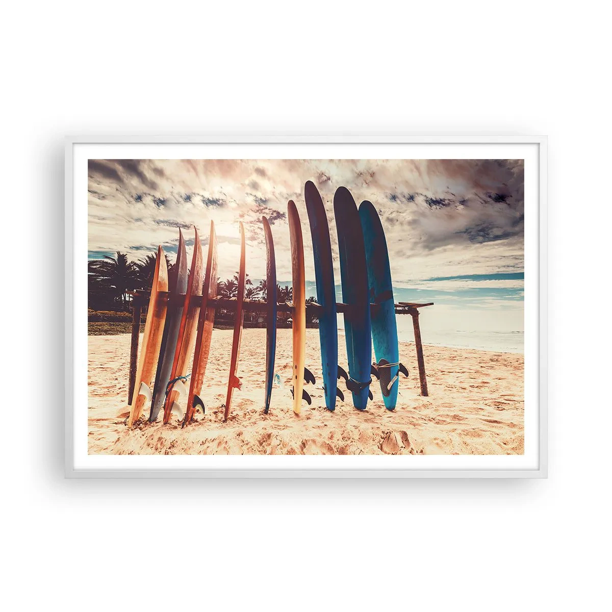 Plagát v bielom ráme - Dobrú noc, tak zajtra. - 100x70 cm