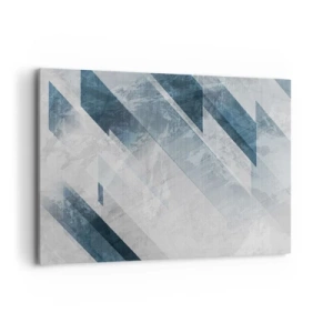 Obraz na plátne - Priestorová kompozícia – pohyb šedej - 120x80 cm