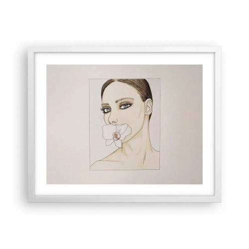 Plagát v bielom ráme - Symbol elegancie a krásy - 50x40 cm