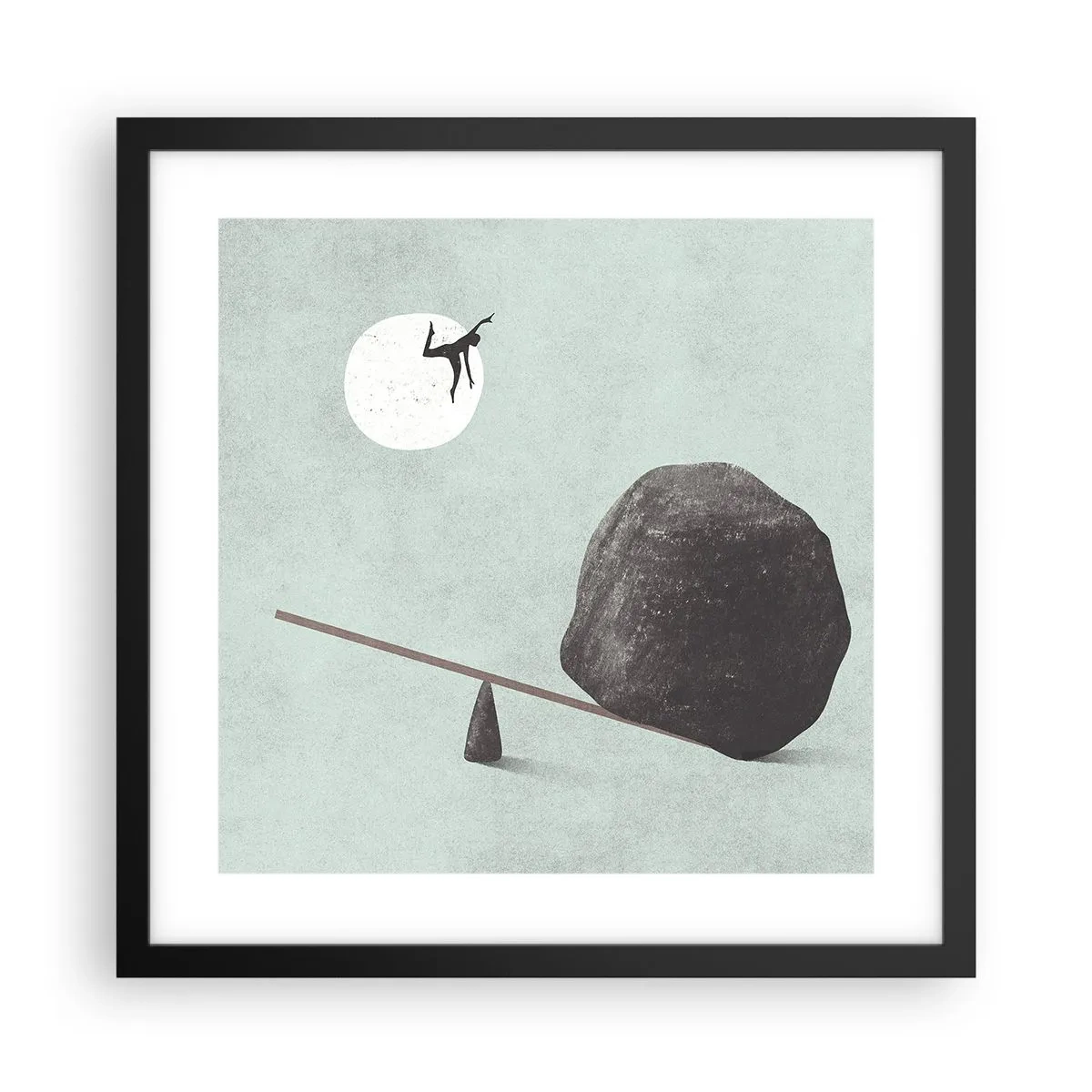Plagát v čiernom ráme - Splnený sen - 40x40 cm