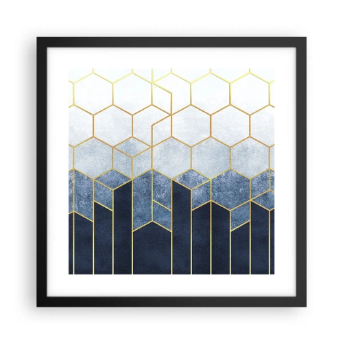 Plagát v čiernom ráme - Kompozícia v synkopickom rytme - 40x40 cm