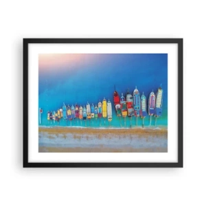 Plagát v čiernom ráme - Z vtáčej perspektívy - 50x40 cm