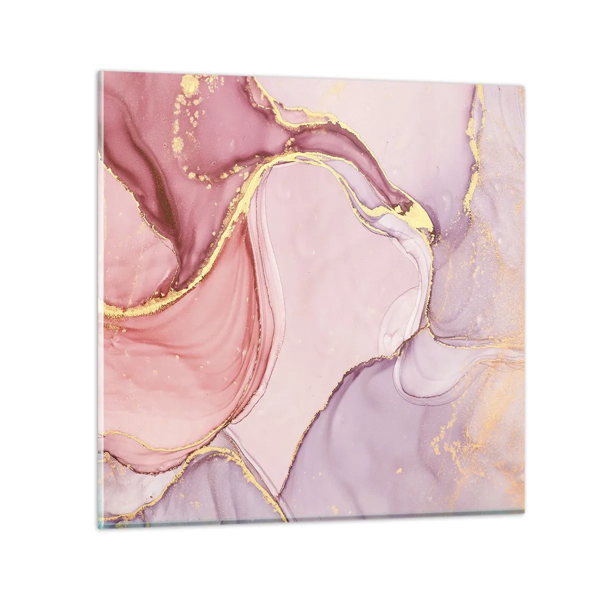 Obraz na skle - Maznanie farieb - 60x60 cm