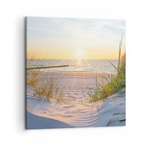 Obraz na plátne - Šumenie mora, spev vtákov, divoká pláž uprostred trávy… - 50x50 cm