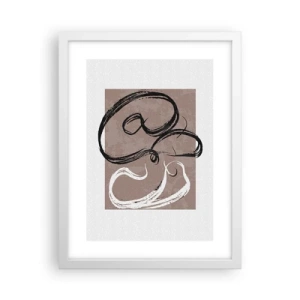 Plagát v bielom ráme - Kompozícia – hľadanie úplnosti - 30x40 cm