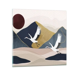 Obraz na skle - Opäť ubehol ďalší deň - 70x70 cm