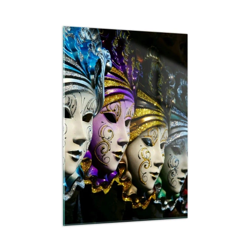 Obraz na skle - Tajomstvo v zlatej a v striebornej - 50x70 cm