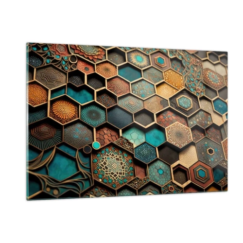 Obraz na skle - Arabské ornamenty – variácia - 120x80 cm