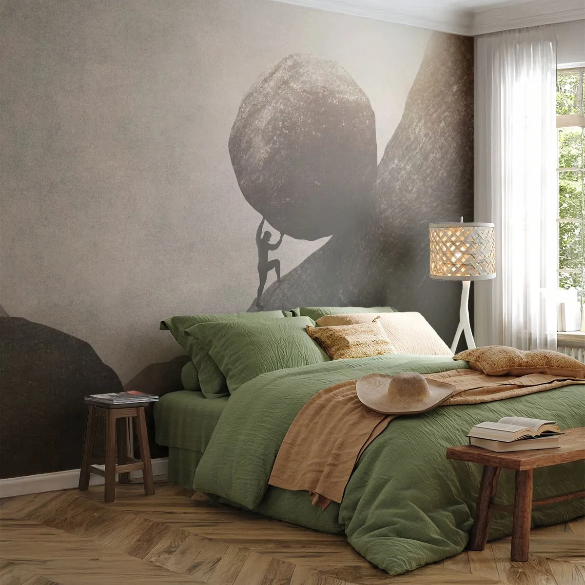 Fototapeta Premium Canvas - Verím, proti všetkej nádeji - Abstrakcia, Kus, sila - 250x175 cm