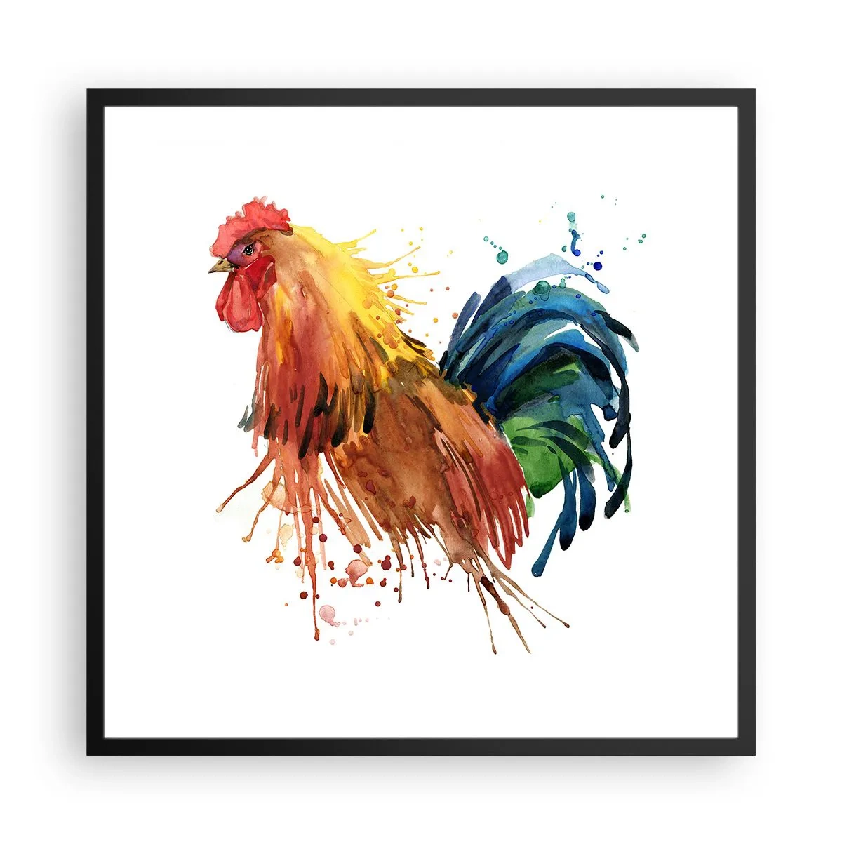 Plagát v čiernom ráme - Kráľovský šat, kráľovská pýcha - 60x60 cm