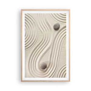 Plagát v ráme zo svetlého duba - Dotyk tepla - 61x91 cm