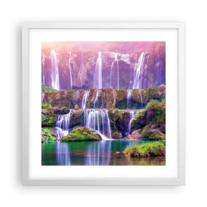 Plagát v bielom ráme - Schody do neba - 40x40 cm