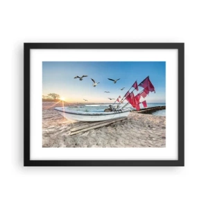 Plagát v čiernom ráme - Zaslúžená prestávka - 40x30 cm